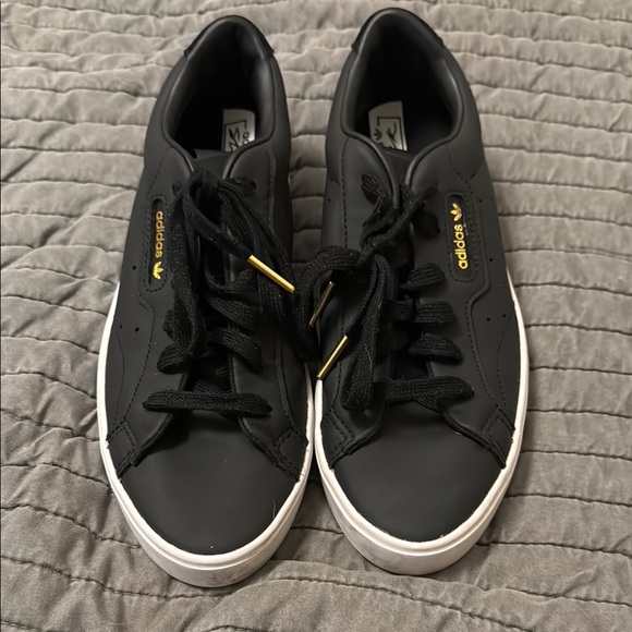 adidas Black and Gold Athletic Shoes - Picture 1 of 7